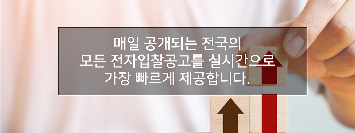 실시간 입찰정보 제공